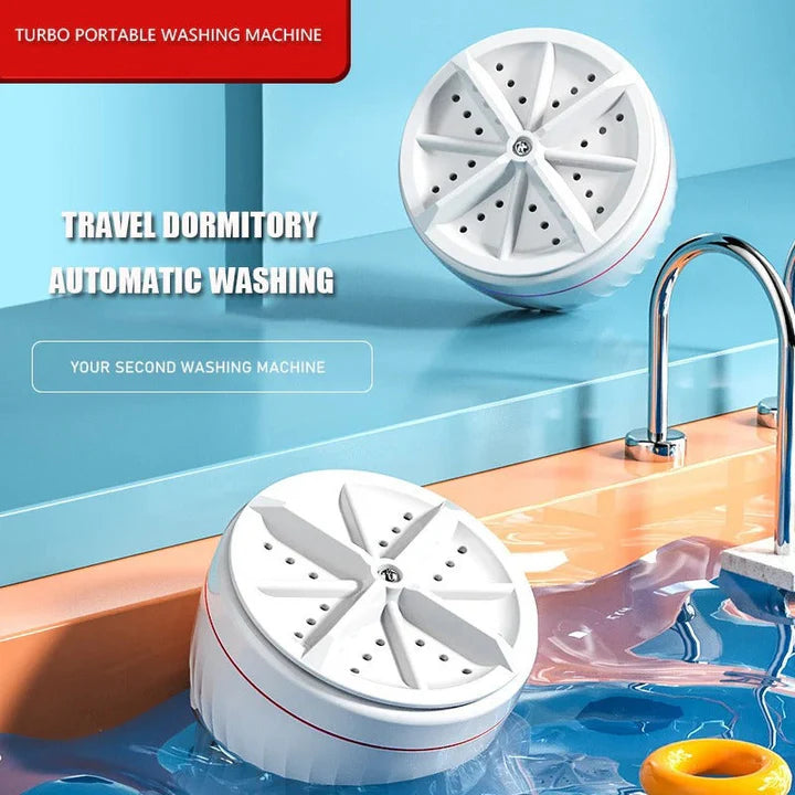 Mini Washing Machine Portable Ultrasonic Turbine Washer