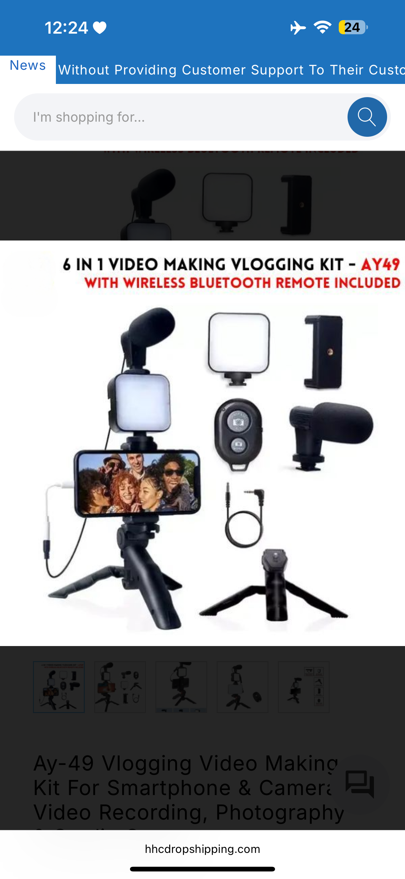 Ay-49 Vlogging Video Making Kit For Smartphone & Camera – Video Recording, Photography & Studio Setup