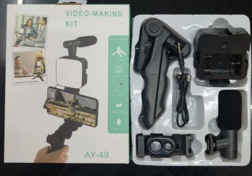 Ay-49 Vlogging Video Making Kit For Smartphone & Camera – Video Recording, Photography & Studio Setup